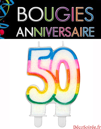 BOUGIE CHIFFRE 50