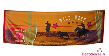 drapeau western tissu
