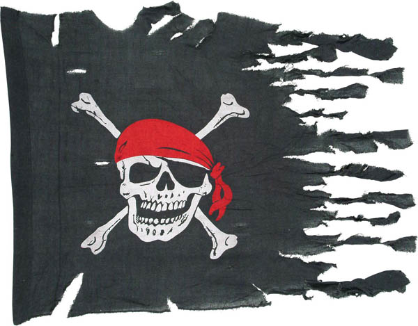 Drapeau pirate tissu