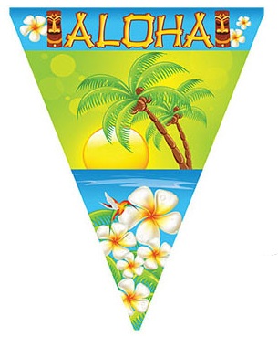 Guirlande aloha plastique