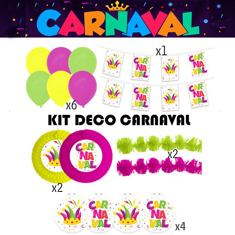 KIT DECORATION CARNAVAL : vente d'article de fête et de décoration depuis  2010 situé en France.