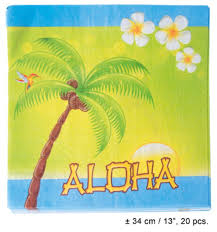 serviette aloha en papier