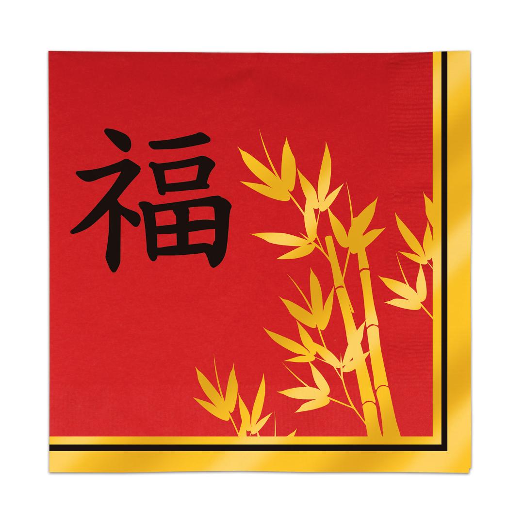 serviette chinoise en papier