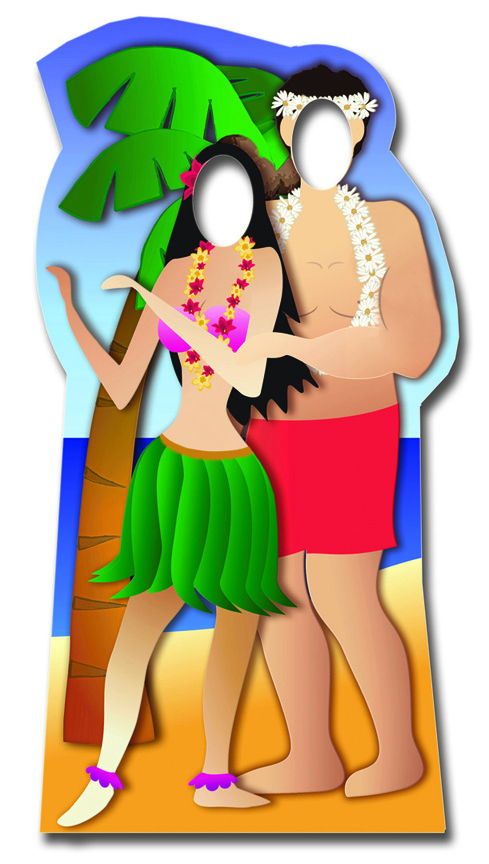 Fournisseur de décoration murale pour fête Hawaï Tahiti vahiné