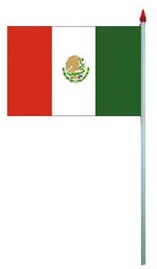 DRAPEAU MEXIQUE SUR HAMPE