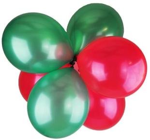 50 ballons Vert blanc rouge Italie