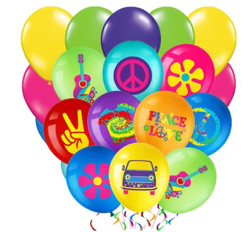 ballon theme hippie