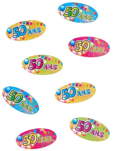 confettis de table 50 ans