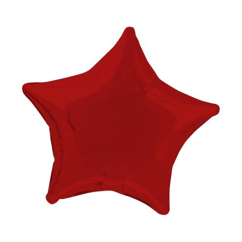 ballon étoile rouge métal aluminium