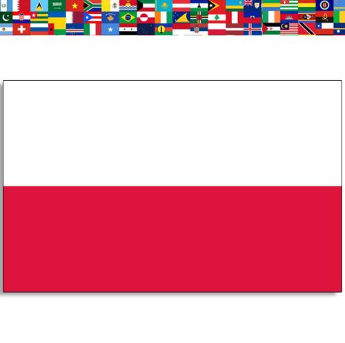 drapeau pologne tissu