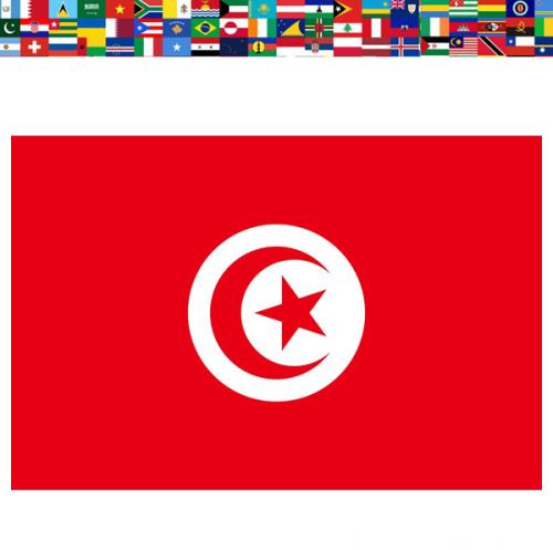 drapeau tunisie en tissu