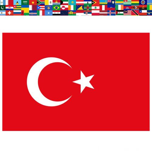 drapeau turquie tissu