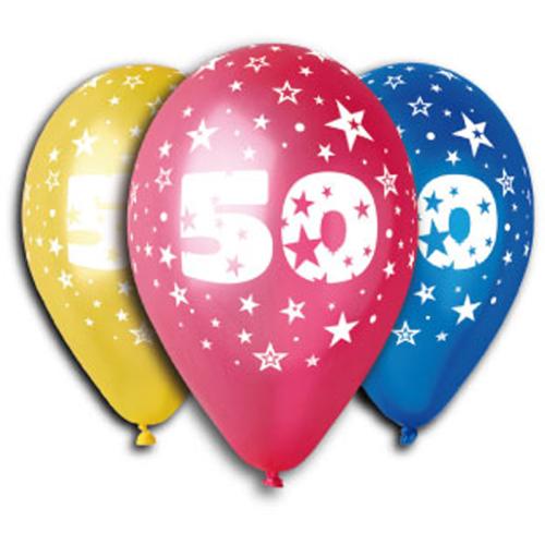 Ballons imprimés 50 ans
