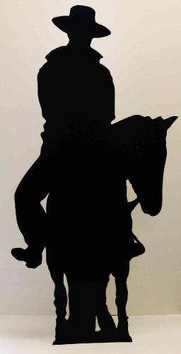 figurine cowboy géante